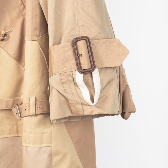 Junya Watanabe Comme Des Garcons SS/20 Runway Khaki Patchwork Trench Coat - Picture 7 of 12
